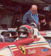 Enrico Benzing e la Ferrari di Niki Lauda